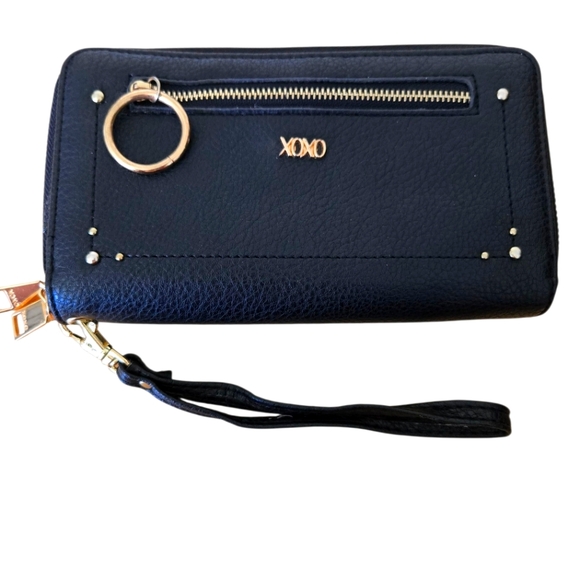 XOXO Black Wristlet Wallet - Picture 1 of 8